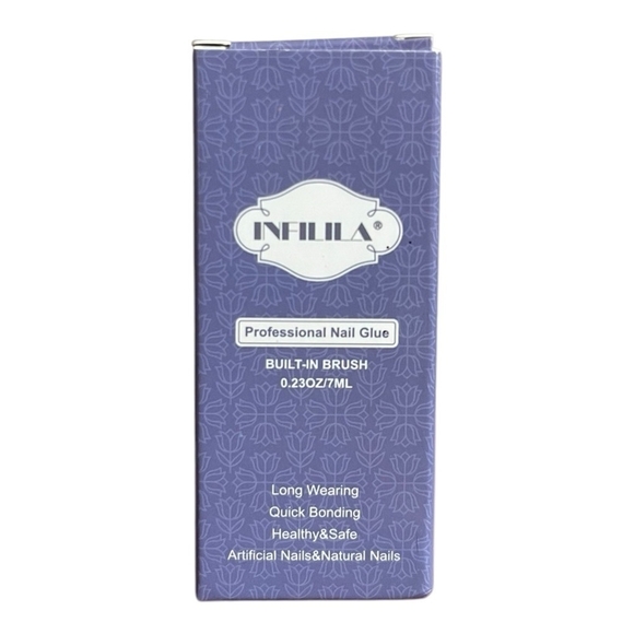 Nail Glue INFILILA Professional Nail Glue with Built-In Brush Acrylic Nails Glue - Picture 2 of 3